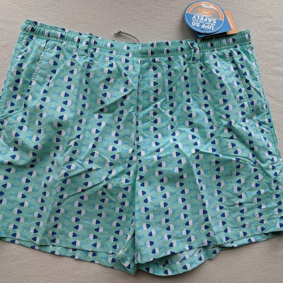 Men's Columbia PFG Super Backcast Water Shorts Size XL FM1107-499 Fish Blue NEW - Picture 2 of 6